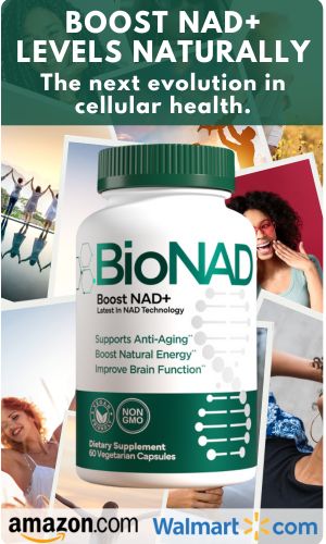 BioNAD is a NAD+ supplement available on Amazon and Walmart.