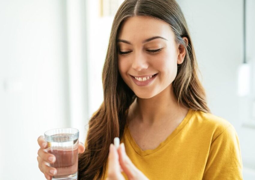 The woman is taking a nad+ precursor supplement.