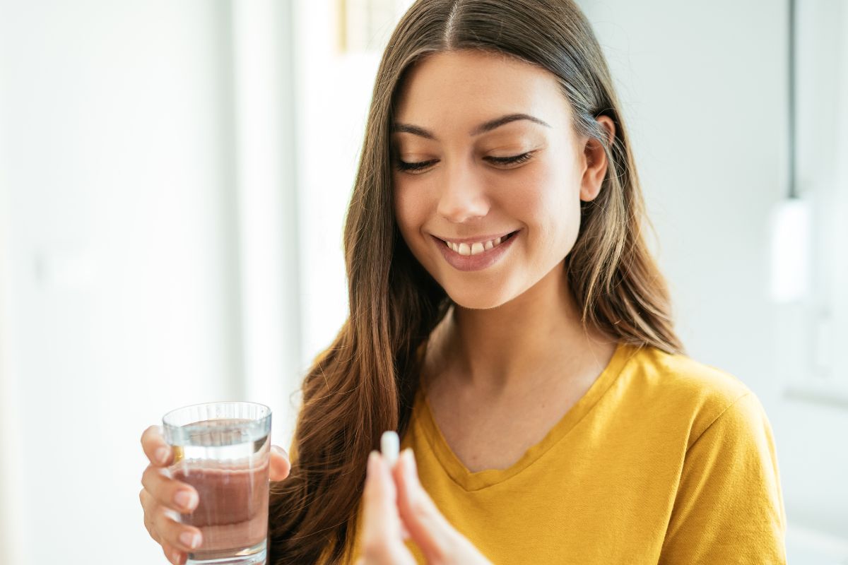 The woman is taking a nad+ precursor supplement.