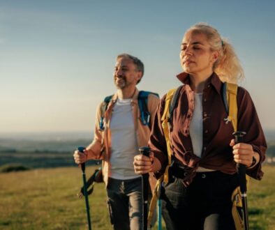 The couple is doing physical activity together to maintain healthy aging.