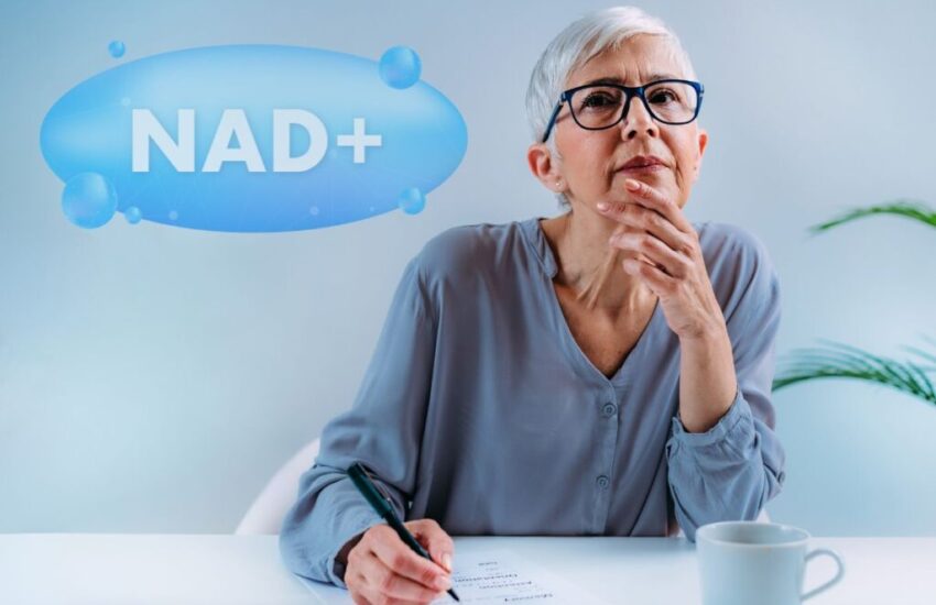 The older woman has mental clarity after boosting NAD+ levels in her body.