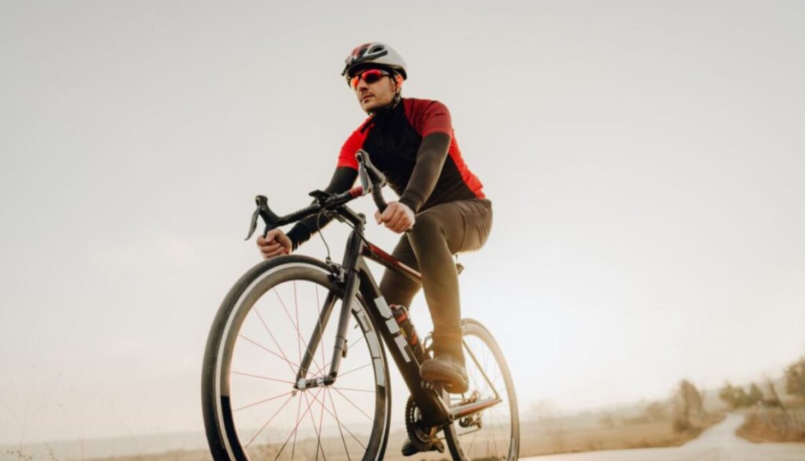 man cycling regularly to improve stamina level